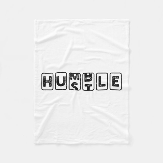 Hustlehumble - Motivation  Fleece Blanket (Front)