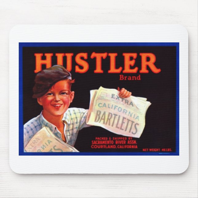 Hustler Brand Bartletts Pears Mouse Pad (Front)