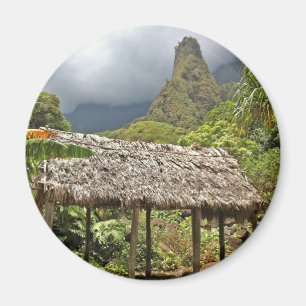 Hut in Iao Valley State Park, Maui, Hawaii Magnet