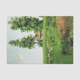 Hut on the Meadow by Isaac Levitan Tissue Paper