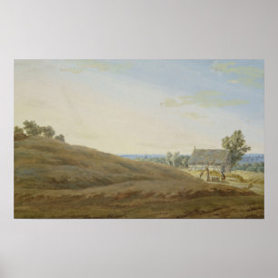 Hut with a Well on the Rugen Poster