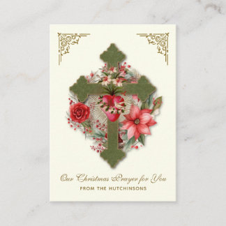 Hutchinson Christmas Prayer Enclosure Card