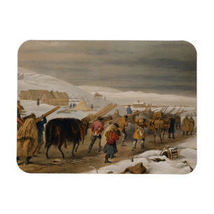 Huts and Warm Clothing for the Army, plate from 'T Magnet