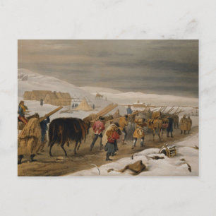 Huts and Warm Clothing for the Army, plate from 'T Postcard