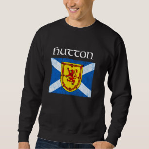 Hutton Scottish Clan Family Name Scotland Flag Sweatshirt