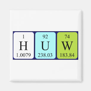 Huw periodic table name magnet