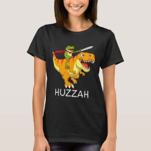 Huzzah Frog Knight Meme And Funny Dinosaur T-Shirt