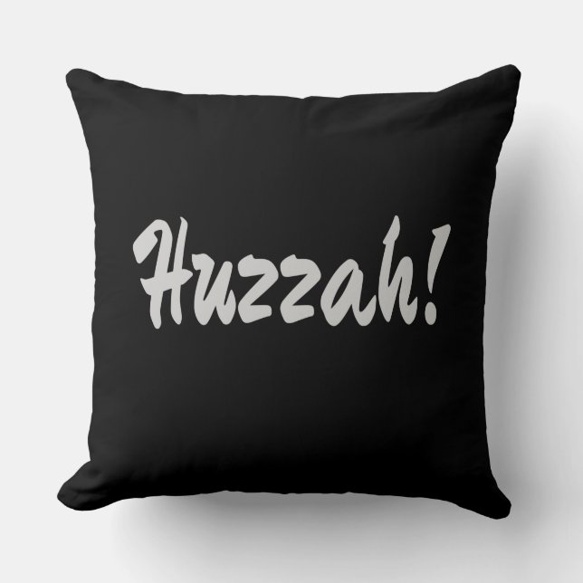 Huzzah! hurrah cushion (Front)
