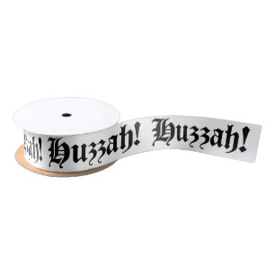 Huzzah! {Mediaeval Typography} Satin Ribbon