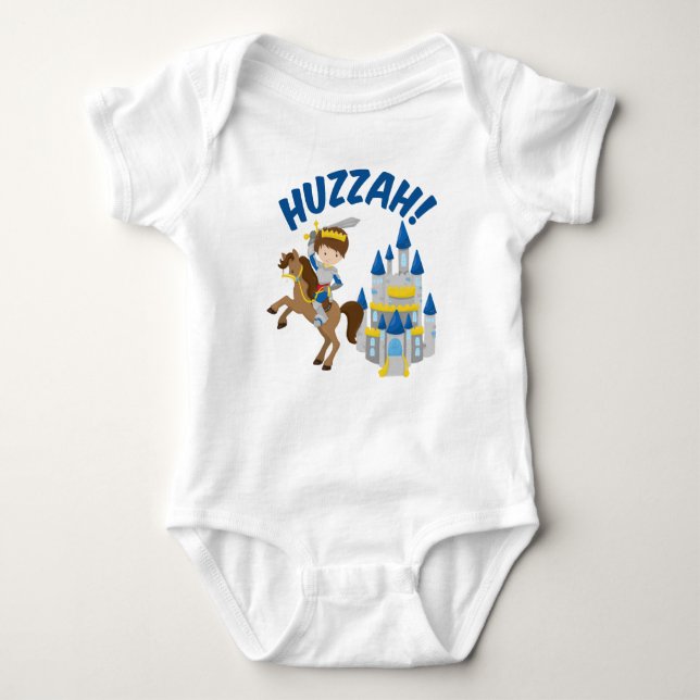 Huzzah Renaissance Faire Knight Baby Bodysuit (Front)
