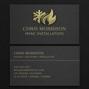 HVAC Installation Professional Business Card