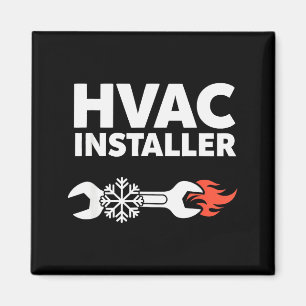 Hvac Installer Funny Hvac Tech Technician Father D Magnet