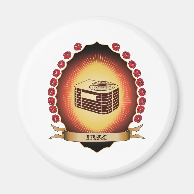 HVAC Mandorla Magnet (Front)