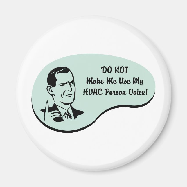 HVAC Person Voice Magnet (Front)
