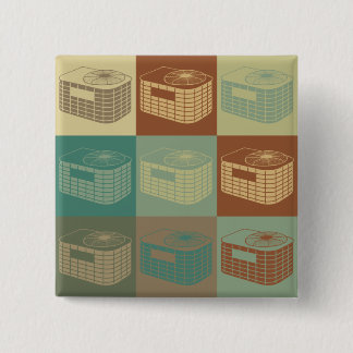 HVAC Pop Art 15 Cm Square Badge