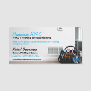 HVAC Repair Heating Cooling Technology Name Tag
