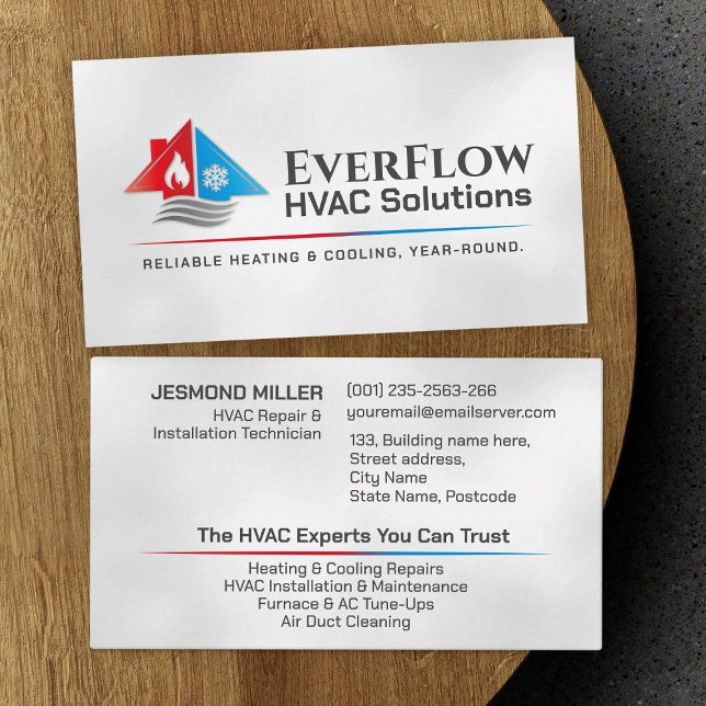 HVAC Services  Business Card (Creator Uploaded)