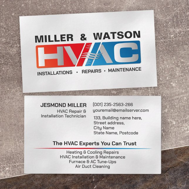 HVAC Services  Business Card (Creator Uploaded)