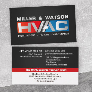 HVAC Services  Business Card