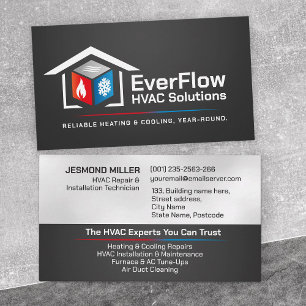 HVAC Services  Business Card
