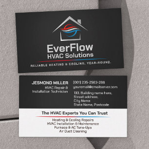 HVAC Services  Business Card