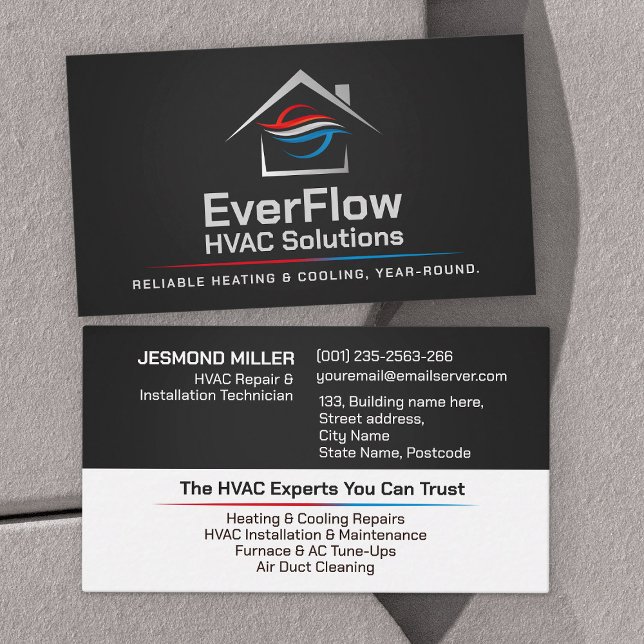 HVAC Services  Business Card (Creator Uploaded)
