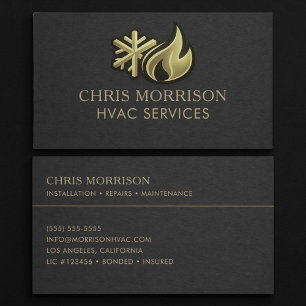 HVAC Services Professional Business Card