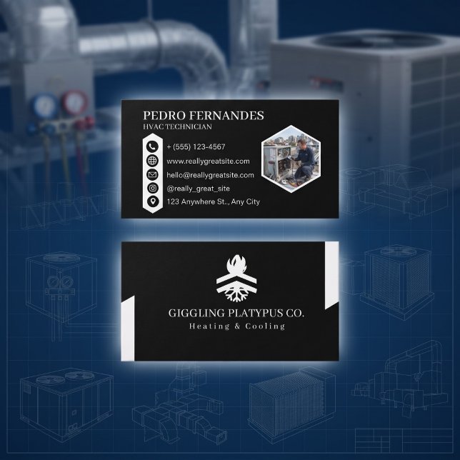 HVAC Technician Business Card (Creator Uploaded)