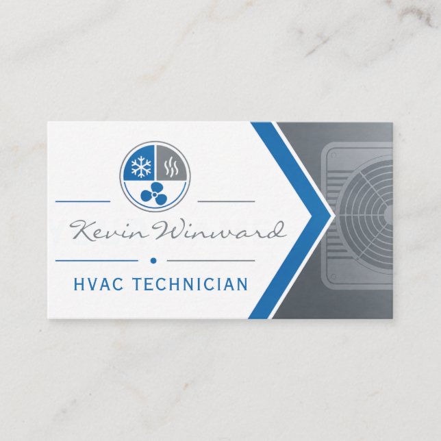 HVAC Technician Business Card (Front)