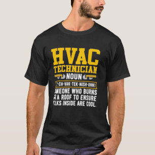 HVAC Technician Definition HVAC Tech Mechanic Repa T-Shirt