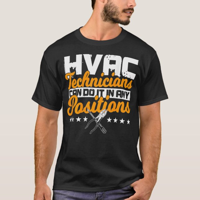 HVAC Technician Gifts Design On Back Of Clothing _ T-Shirt (Front)
