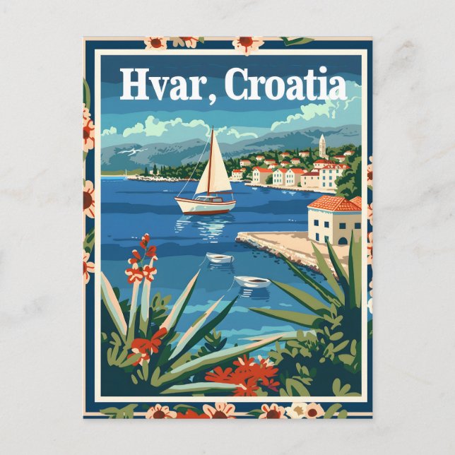 Hvar Croatia Postcard (Front)