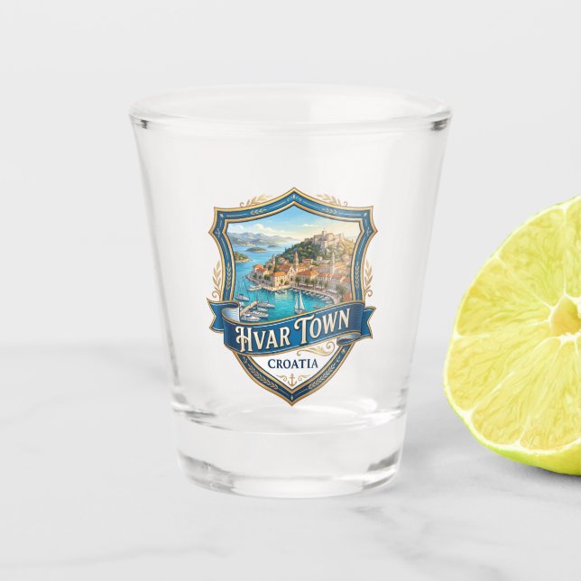 Hvar Croatia Shot Glass (Front)