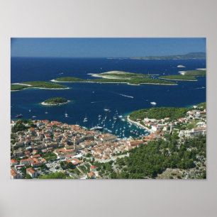 Hvar Pakleni otoci Hrvatska Poster