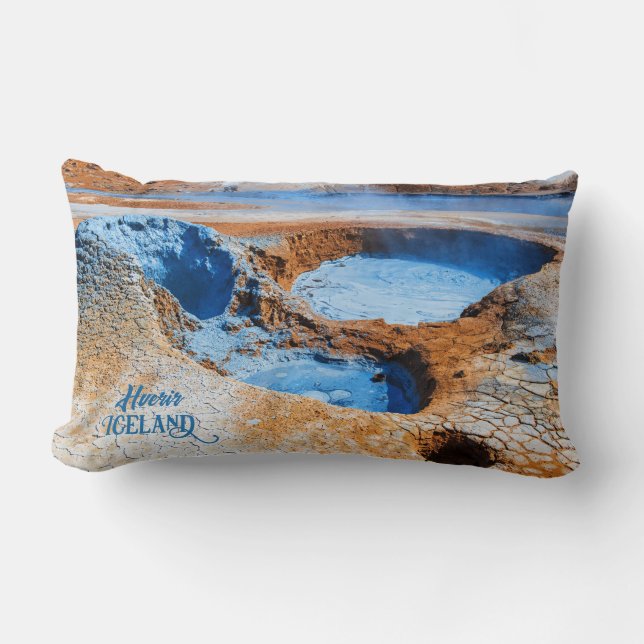 Hverir, Iceland Lumbar Cushion (Front)