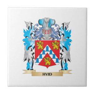 Hvid Coat of Arms - Family Crest Tile