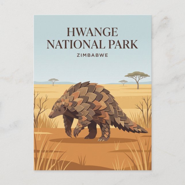 Hwange National Park Zimbabwe Postcard (Front)