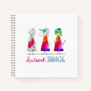 HWJ Character Spiral Mini Notebook