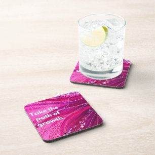 HWJ Take the Path Hard plastic coaster