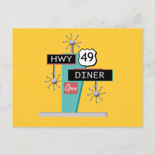 HWY 49 Diner Postcard
