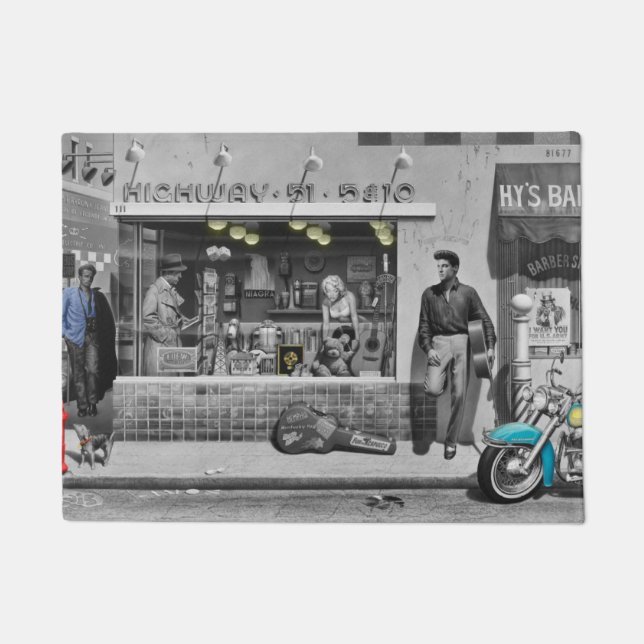 HWY 51 Silver 2 Doormat (Front)