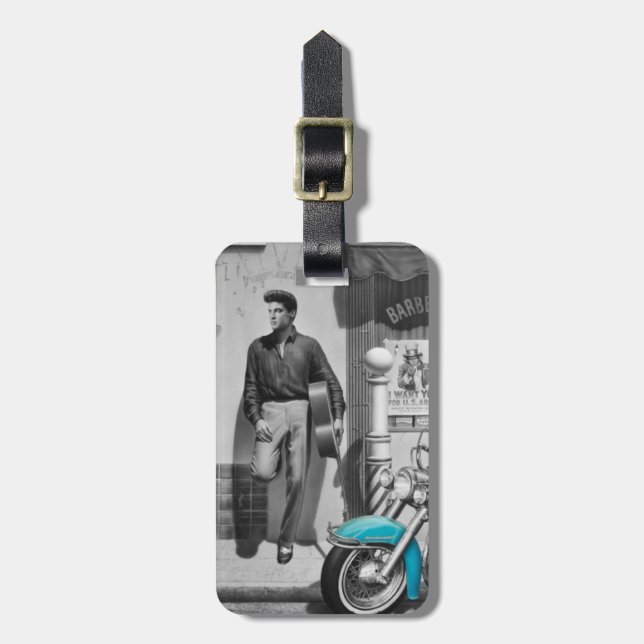 HWY 51 Silver Luggage Tag (Front Vertical)