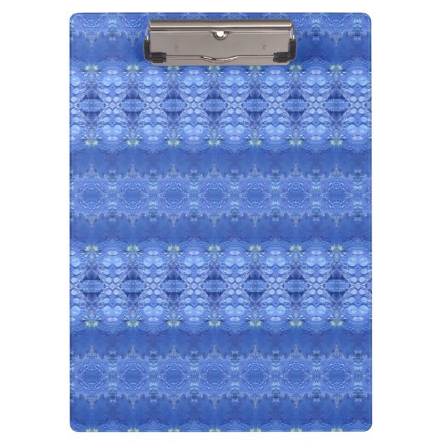 Hy Blue Ikat 4 Clipboard (Front)