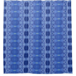 Hy Blue Ikat 7 Shower Curtain