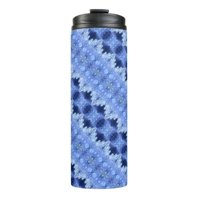 Hy Blue Ikat 8 Thermal Tumbler (Front)
