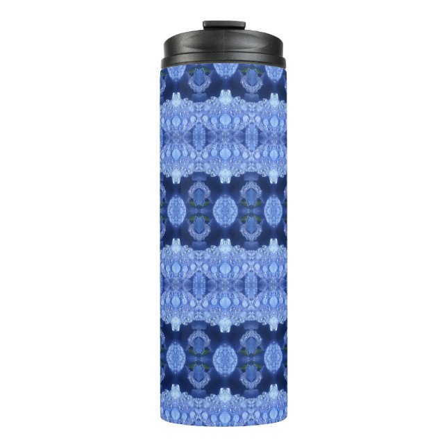 Hy Blue Ikat Thermal Tumbler (Front)