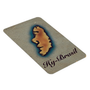 Hy-Brazil Mythological Old Map Magnet