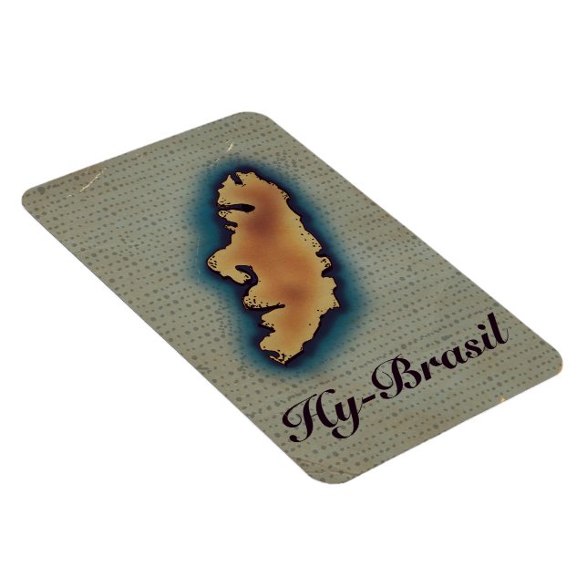 Hy-Brazil Mythological Old Map Magnet (Right Side)