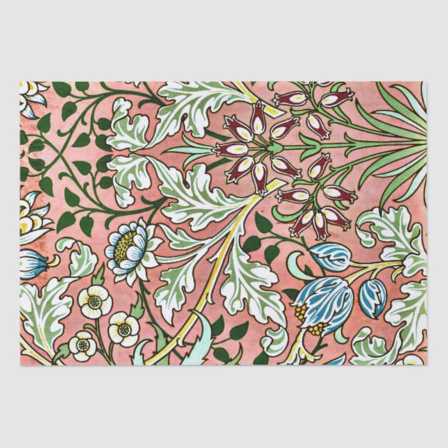 Hyacinth, a William Morris pattern Tissue Paper (Front)