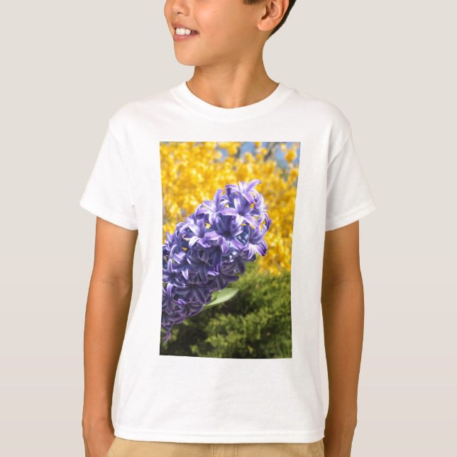 Hyacinth and Forsythia T-Shirt (Front)